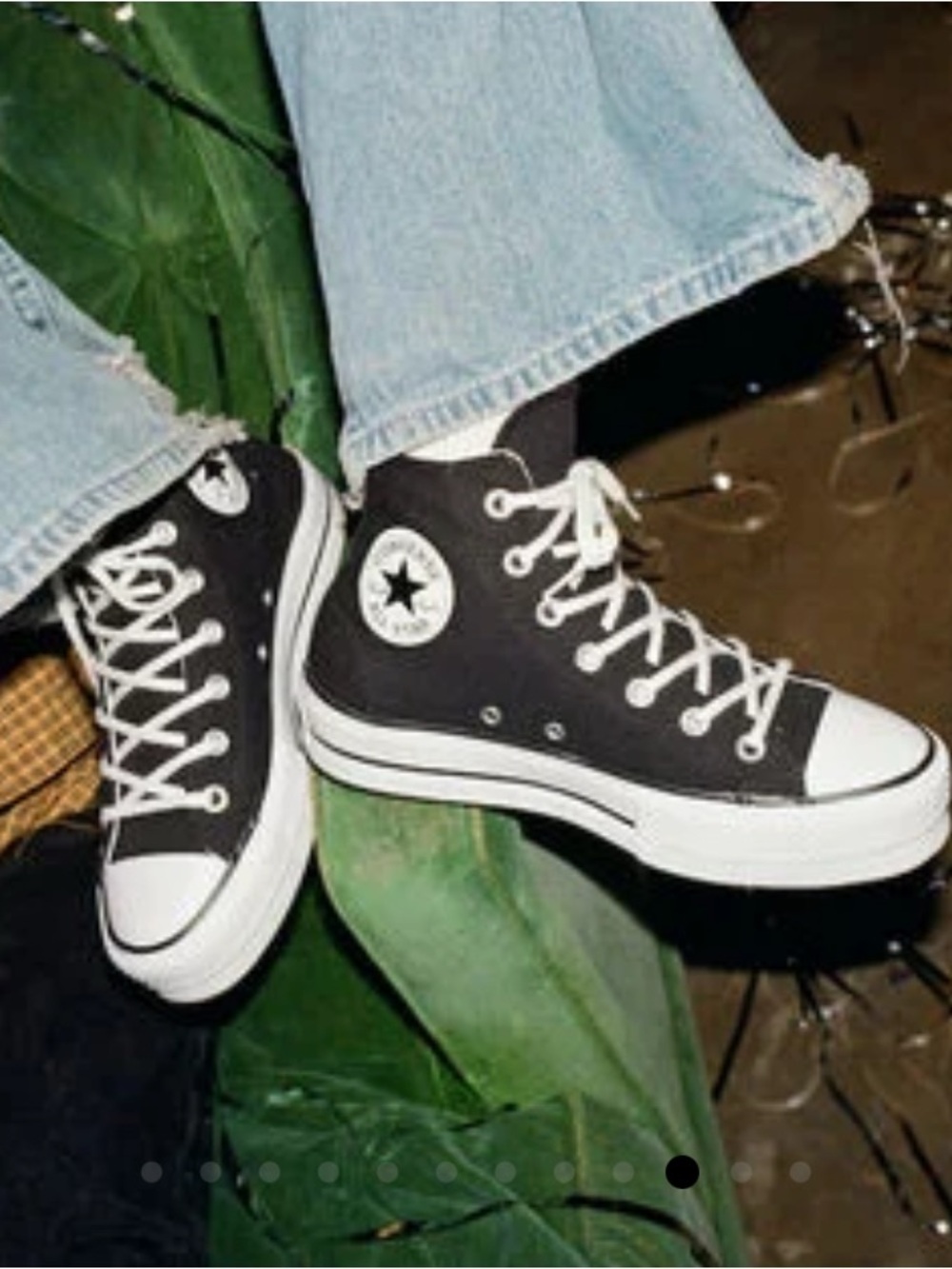 Converse Chuck Taylor All Star Lift Platform High Top Black & White Sneakers